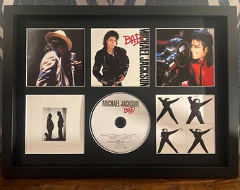 Michael Jackson | Zły | Retro stojak na płyty CD | Rama nie jest dołączona |