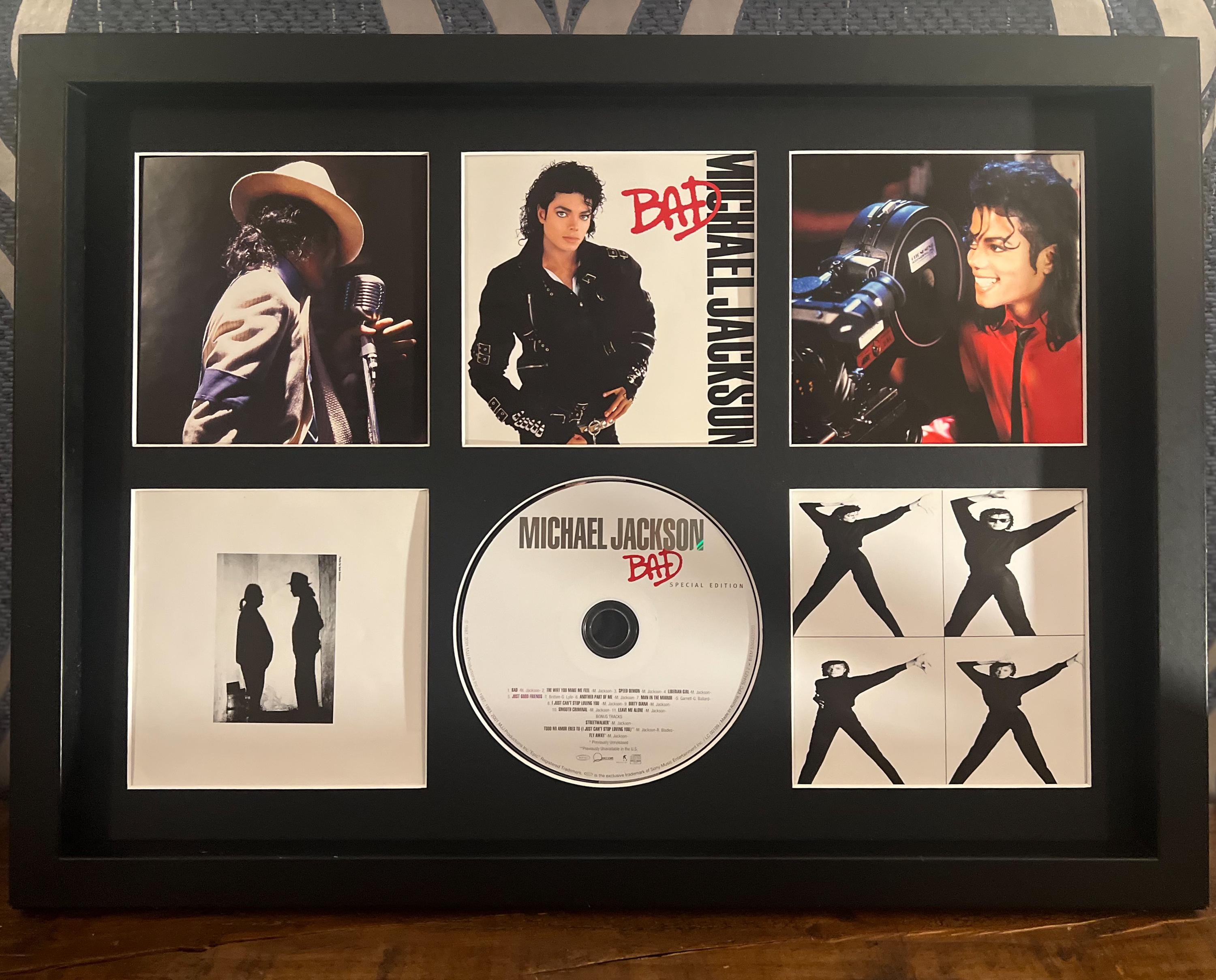 Michael Jackson | Bad | Retro Mounted CD Wall Display | Frame Not