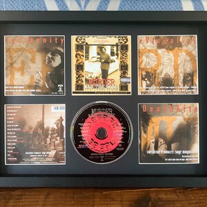 Snoop Dogg | Murder Was The Case Original Soundtrack | Retromonterad CD-väggdisplay | Ram ingår ej |