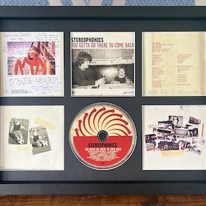 The Stereophonics | Você tem que ir lá para voltar | Exibição de CD de parede com montagem retrô | Moldura não incluída |