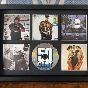 50 Cent | The Massacre | Retro Mounted CD Wall Display | Frame Not Included |