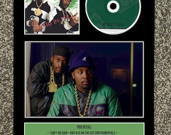 Eric B & Rakim | Paid in Full | Retro Mounted CD Wall Display