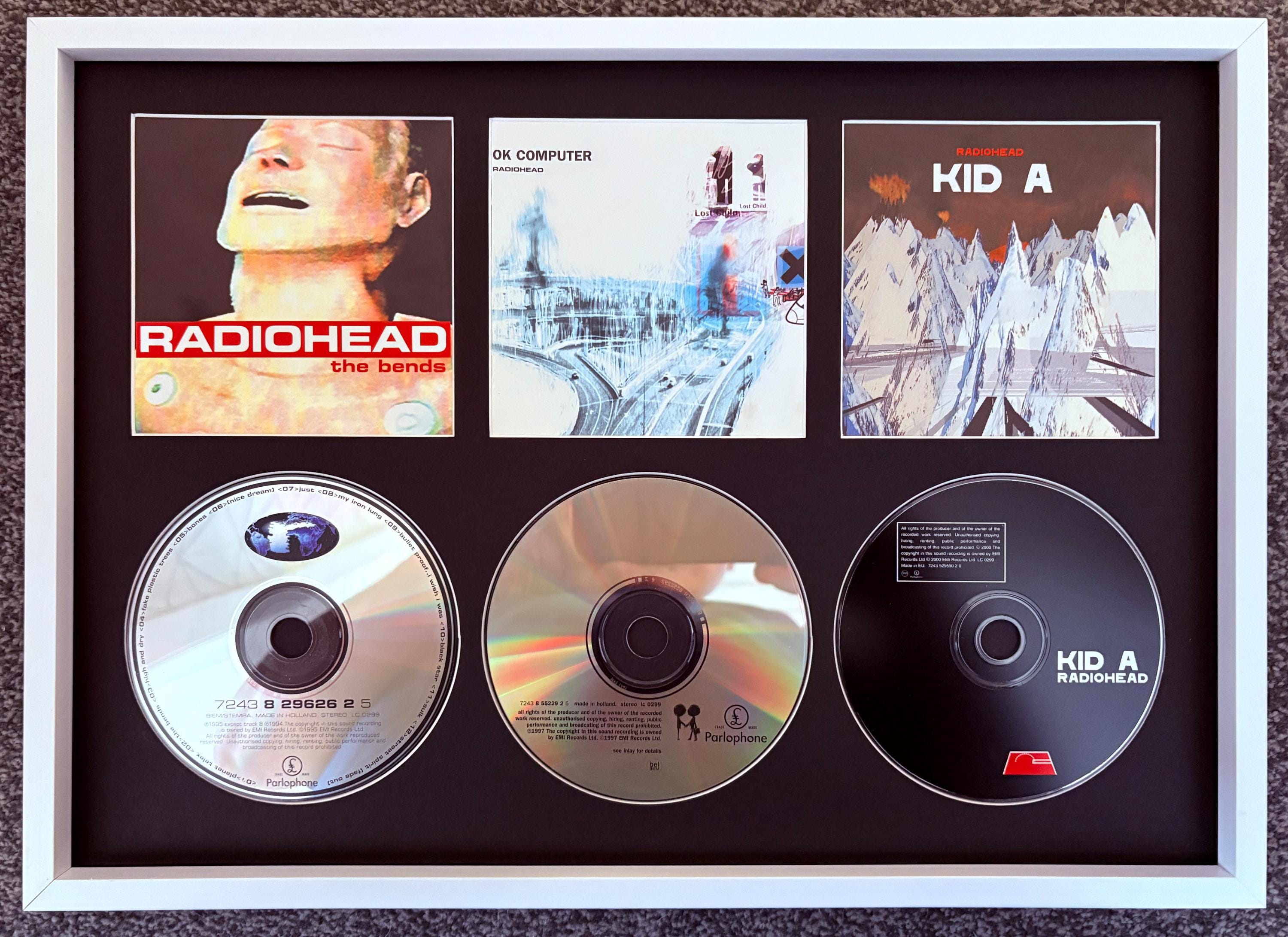 Radiohead | the Bends | Ok Computer | Kid A | Retro Triple CD Wall