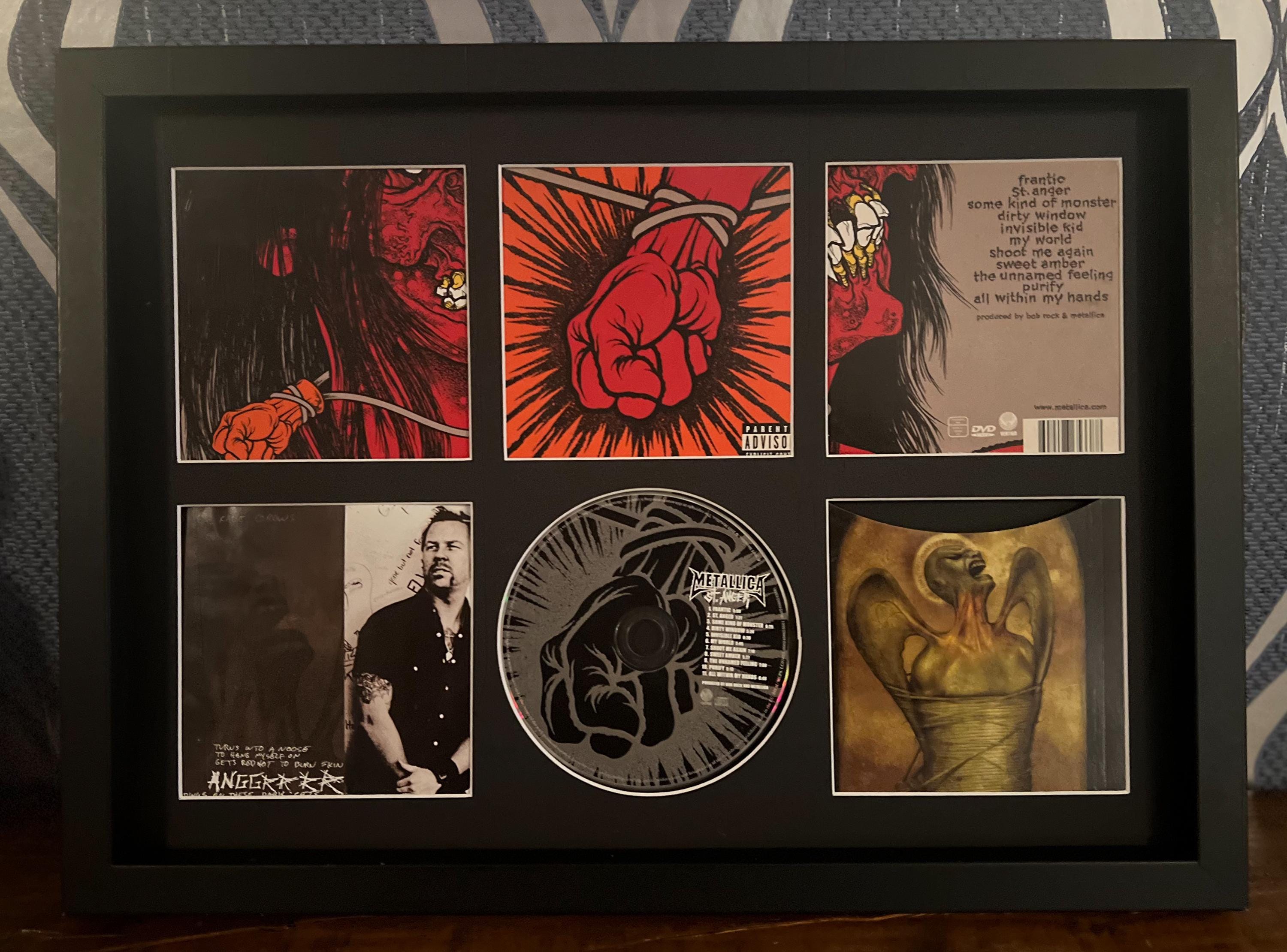 Metallica | St Anger | Retro Mounted CD Wall Display | Frame Not