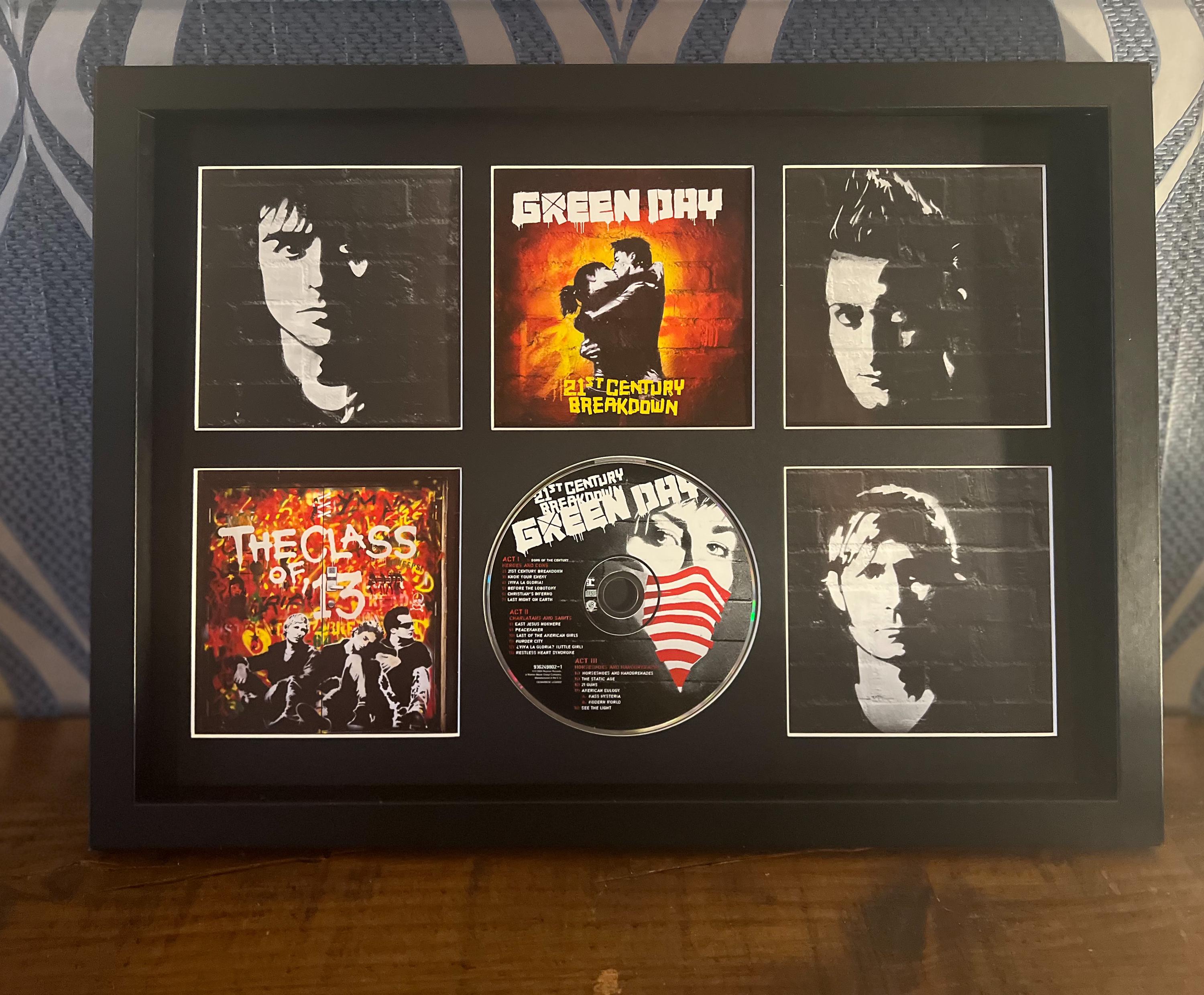 Green Day | 21st Century Breakdown | Retro Mounted CD Wall Display