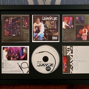 Jay Z | Unplugged | Retro Mounted CD Wall Display | Frame Not Included |