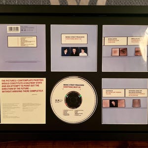 Manic Street Preachers | Everything Must Go | Retro Mounted CD Wall Display | Frame Not Included |