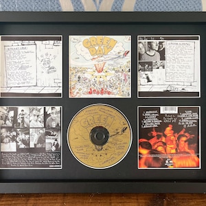 Green Day | Dookie | Retro Mounted CD Wall Display | Frame Not Included |