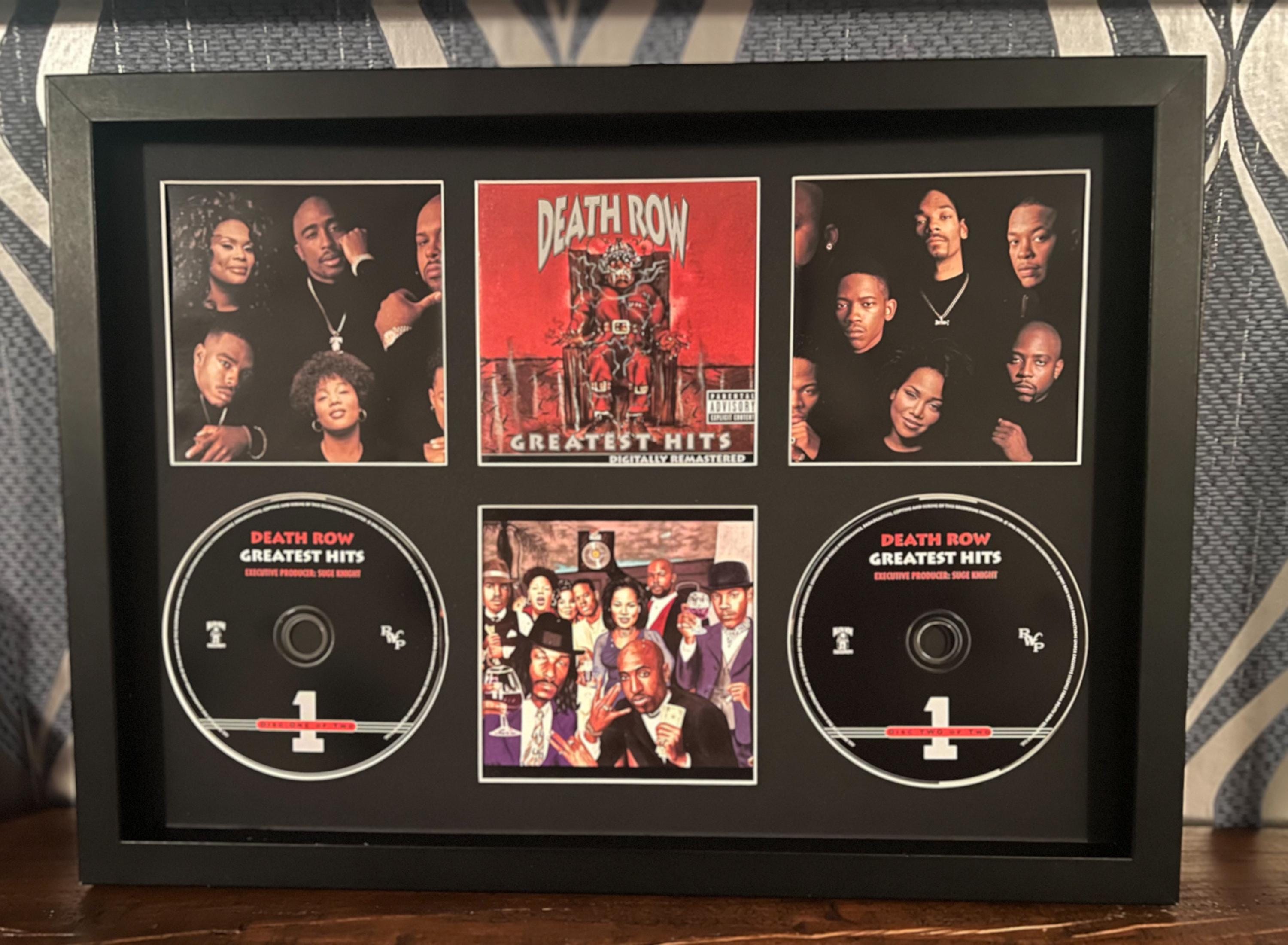 Death Row Records | Greatest Hits | Retro Double Mounted CD Wall 
