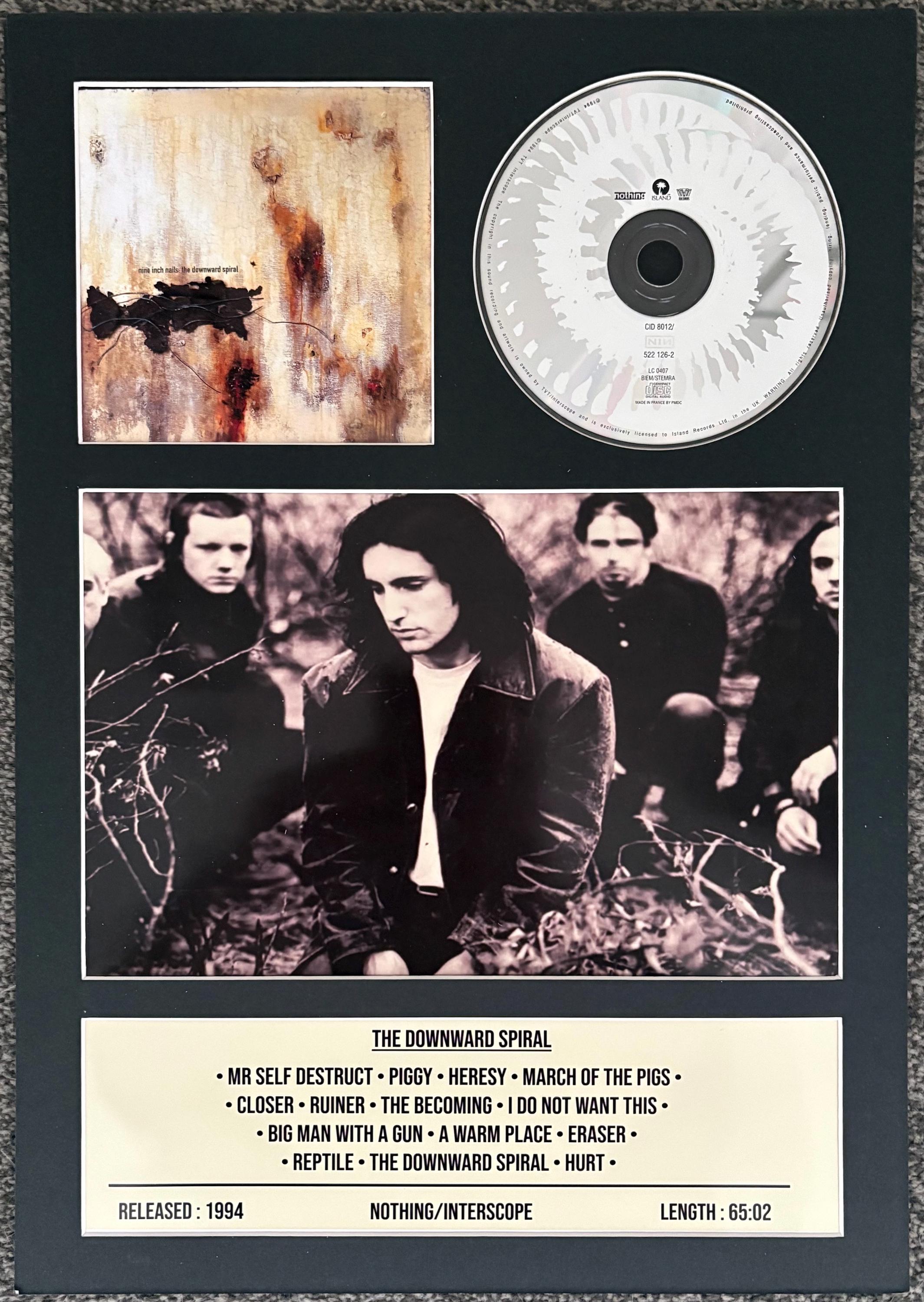 Nine Inch Nails | the Downward Spiral | Retro Mounted CD Wall 
