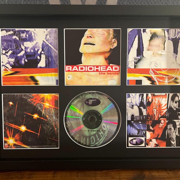 Radiohead | The Bends | Retro Mounted CD Wall Display | Frame Not Included |