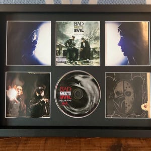 Bad Meets Evil | Hell : The Sequal | Retro Mounted CD Wall Display | Frame Not Included |