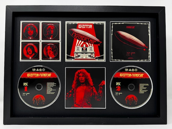 Led Zeppelin | Mothership | Retro Double Mounted CD Wall Display