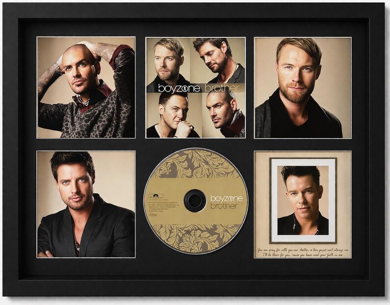Boyzone | Brother | Retro Mounted CD Wall Display | Frame Not Included ...
