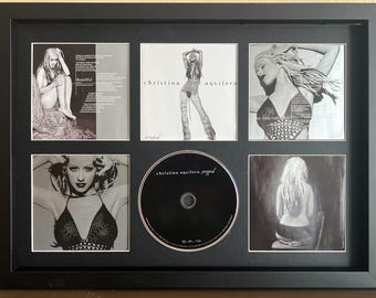 Christina Aguilera | Stripped | Retro stojak na płyty CD na ścianie | Rama nie jest dołączona |