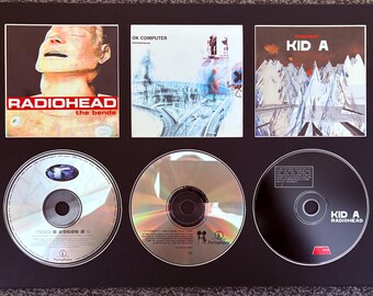Radiohead | the Bends | Ok Computer | Kid A | Retro Triple CD Wall