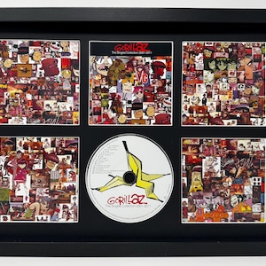 The Gorillaz | The Singles Collection 2001-2011 | Retro Mounted CD Wall Display | Frame Not Included |