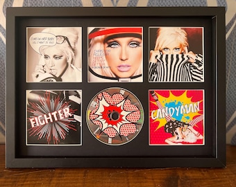 Christina Aguilera | Keeps Getting Better : A Decade Of Hits | Retro Mounted CD Wall Display | Frame Not Included |