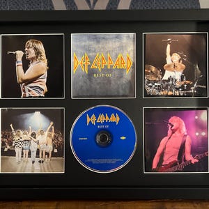 Def Leppard | Best Of | Retro Mounted CD Wall Display | Frame Not Included |