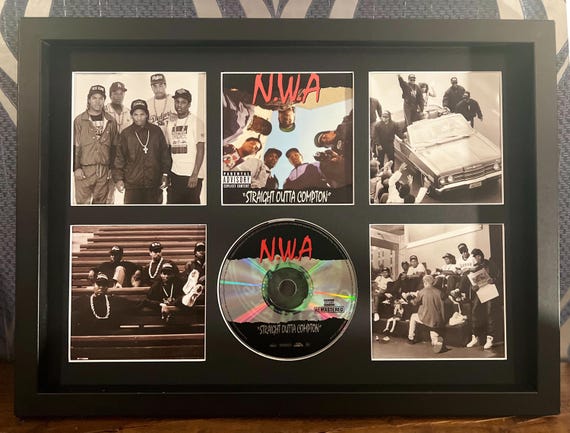 NWA | Straight Outta Compton | Retro Mounted CD Wall Display