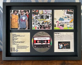 All Time Low | Nothing Personal | Retro Mounted CD Wall Display | Frame Not Included |
