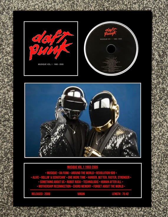 Daft Punk | Musique Volume 1 : 1993-2005 | Retro Mounted CD Wall