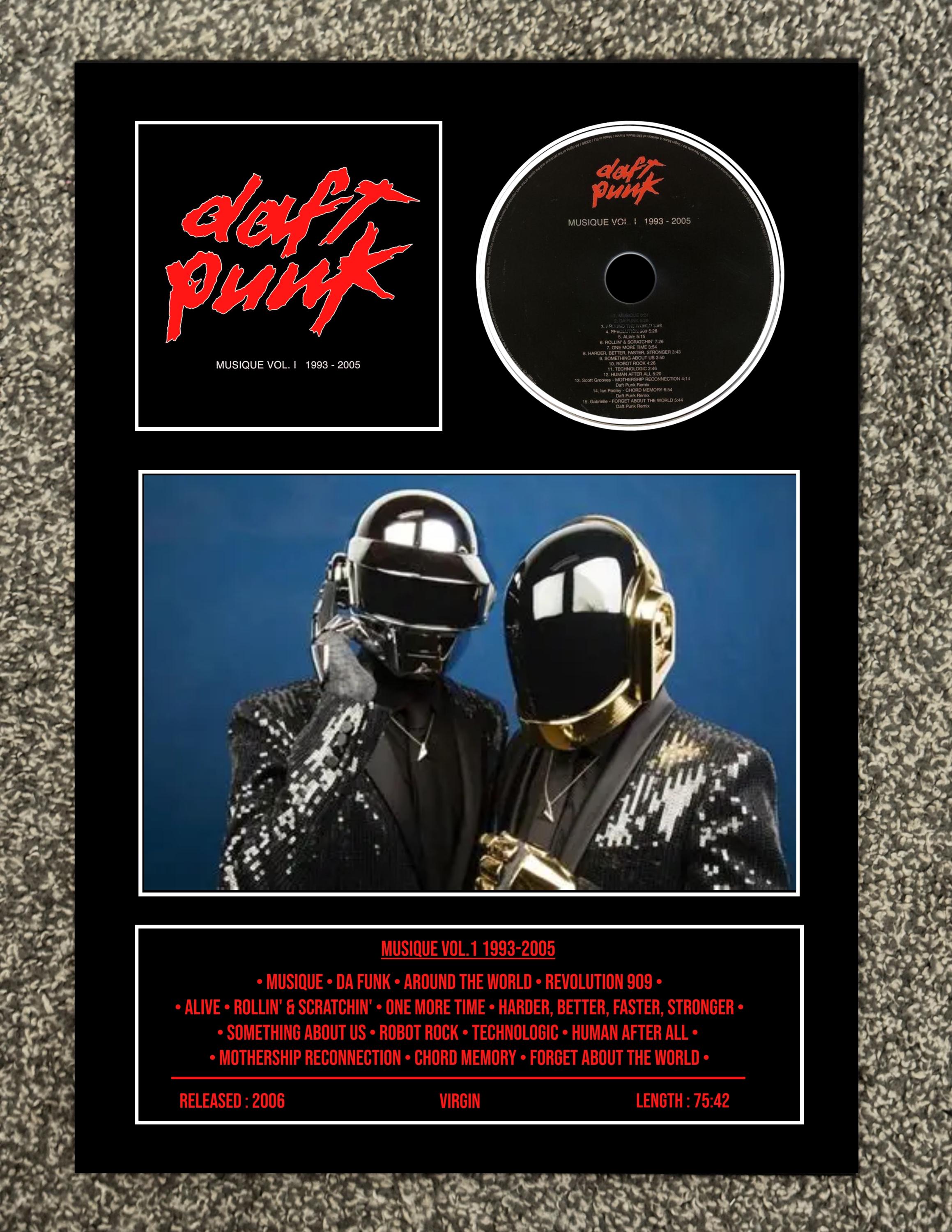 Daft Punk | Musique Volume 1 : 1993-2005 | Retro Mounted CD Wall