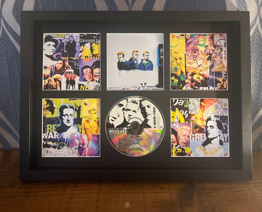 Green Day | Shenanigans | Retro Mounted CD Wall Display | Frame