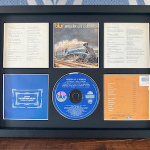 Blur | Modern Life Is Rubbish | Retro Mounted CD Wall Display | Frame Not Included |