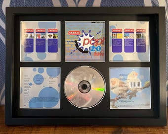 Erasure |  Pop! The First 20 Hits| Retro Mounted CD Wall Display | Frame Not Included |