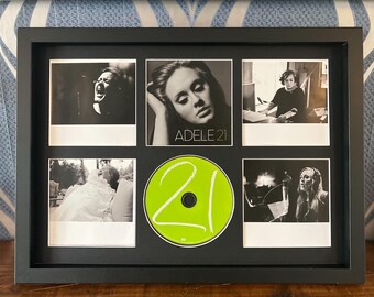 Adèle | 21 | Retro gemonteerde cd-wanddisplay | Lijst niet inbegrepen |