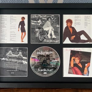 Whitney Houston | I&#39;m Your Baby Tonight | Retro Mounted CD Wall Display | Frame Not Included |