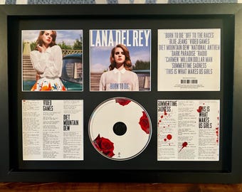 Lana Del Rey | Born To Die | Retro Mounted CD Wall Display | Frame Not Included |