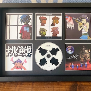 The Gorillaz | Demon Days | Retro Mounted CD Wall Display | Frame Not Included |