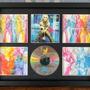 Britney Spears | Britney | Retro Mounted CD Wall Display | Frame Not Included |