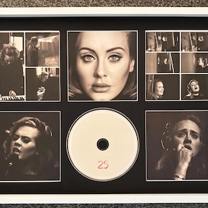 Adele | 25 | Retro Mounted CD Wall Display | Frame Not Included |