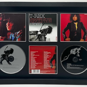 T-Rex | Children Of The Revolution | Expositor de parede para CD retrô com montagem dupla | Moldura não incluída |