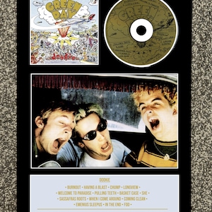 Green Day | Dookie | Retro Mounted CD Wall Display | Frame Not Included |