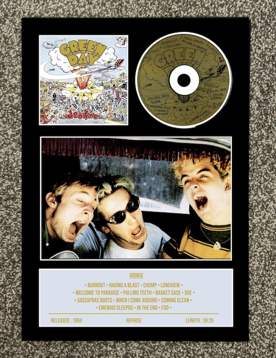 Green Day | Dookie | Retro Mounted CD Wall Display | Frame Not