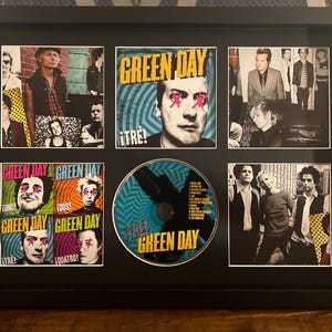 Green Day | Tre! | Retro Mounted CD Wall Display | Frame Not Included |
