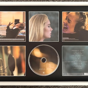 Adele | 30 | Retro Mounted CD Wall Display | Frame Not Included |