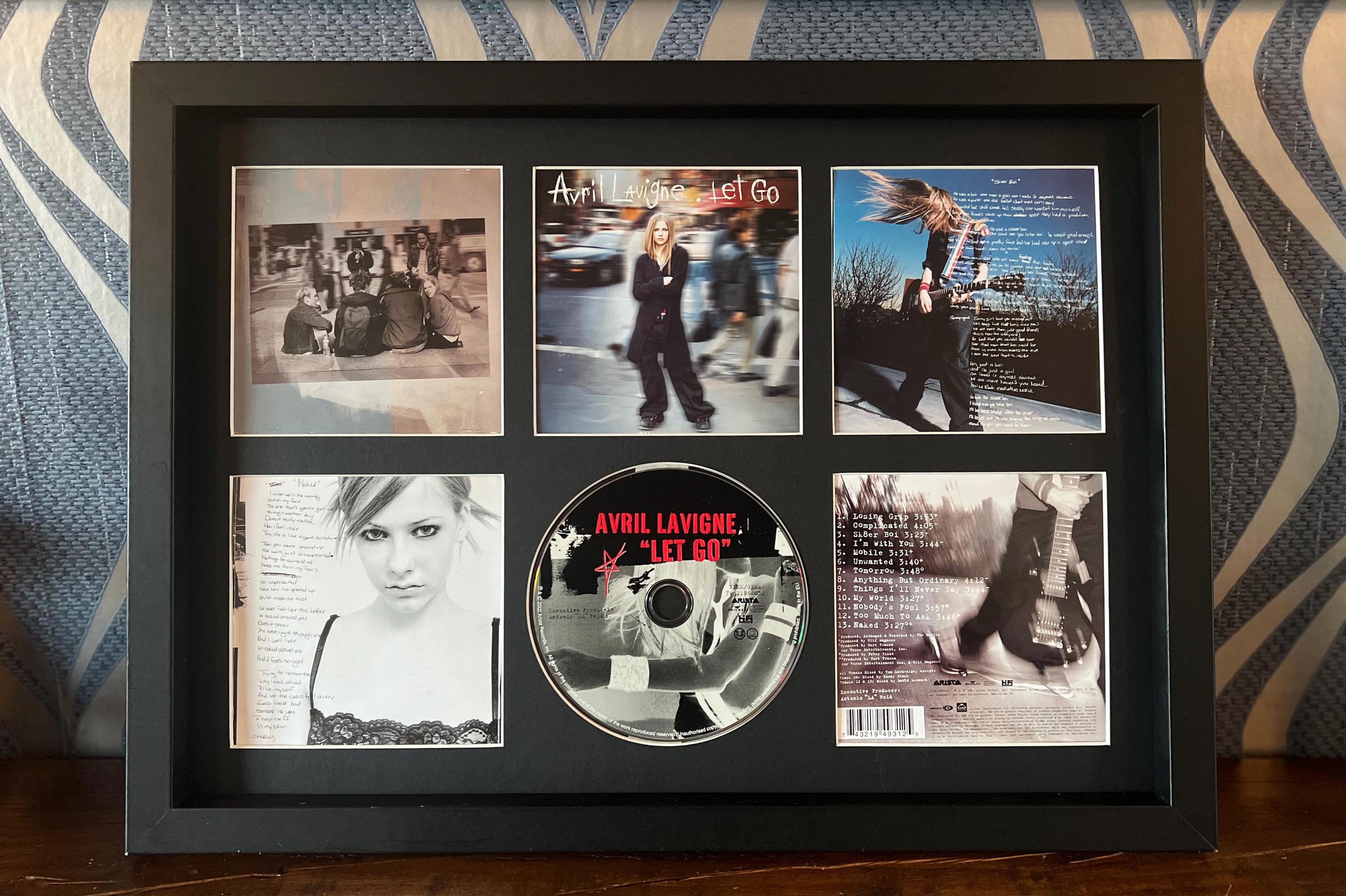 Avril Lavigne | Let Go | Retro Mounted CD Wall Display | Frame Not