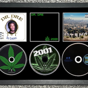 Dr Dre | The Chronic | 2001 | Compton OST | Retro Triple CD Wall Display | Frame Not Included |