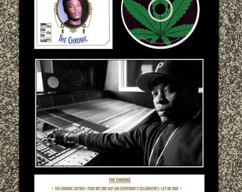 Dr Dre | The Chronic | Retro Mounted CD Wall Display | Frame Not Included |