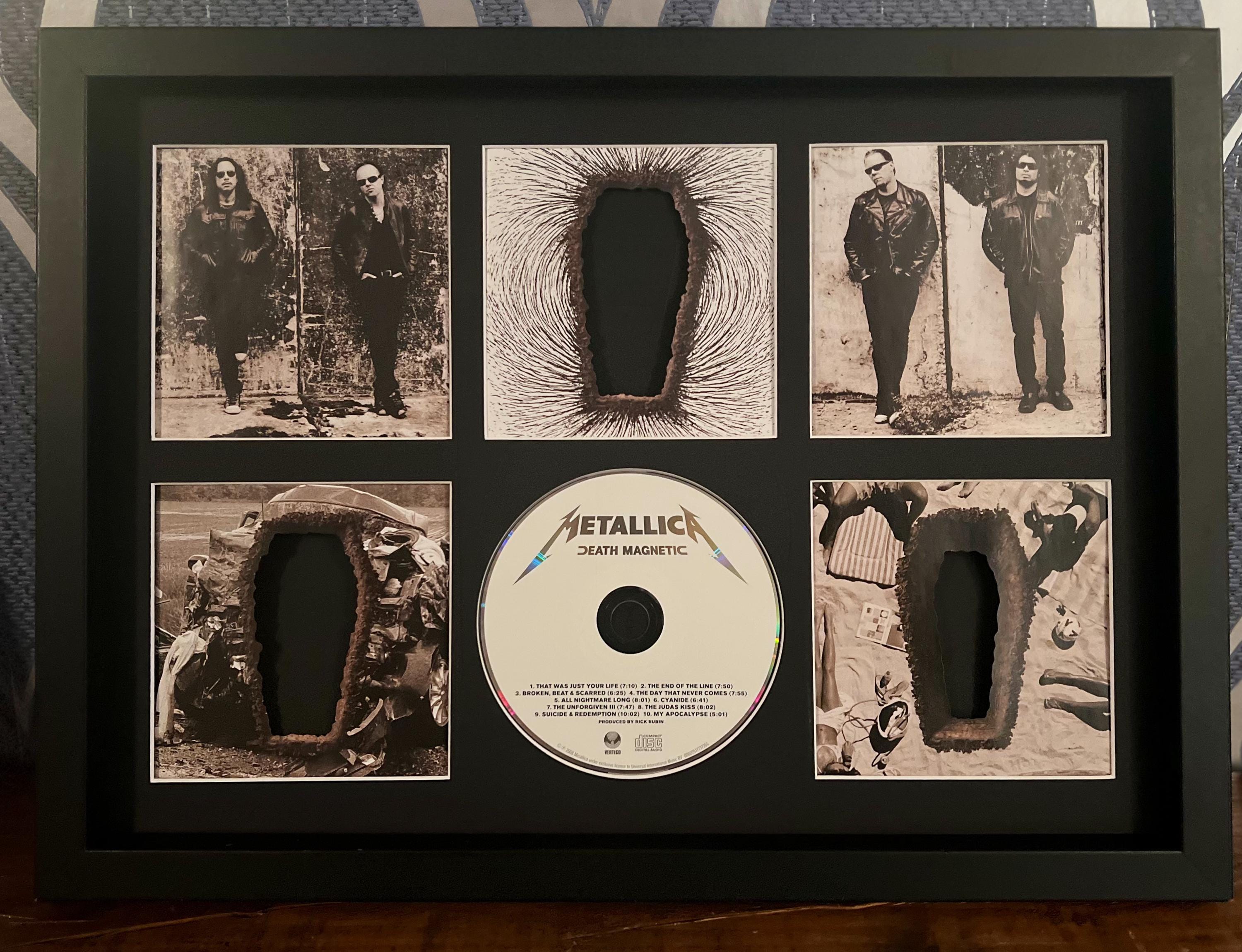 Metallica | Death Magnetic | Retro Mounted CD Wall Display | Frame