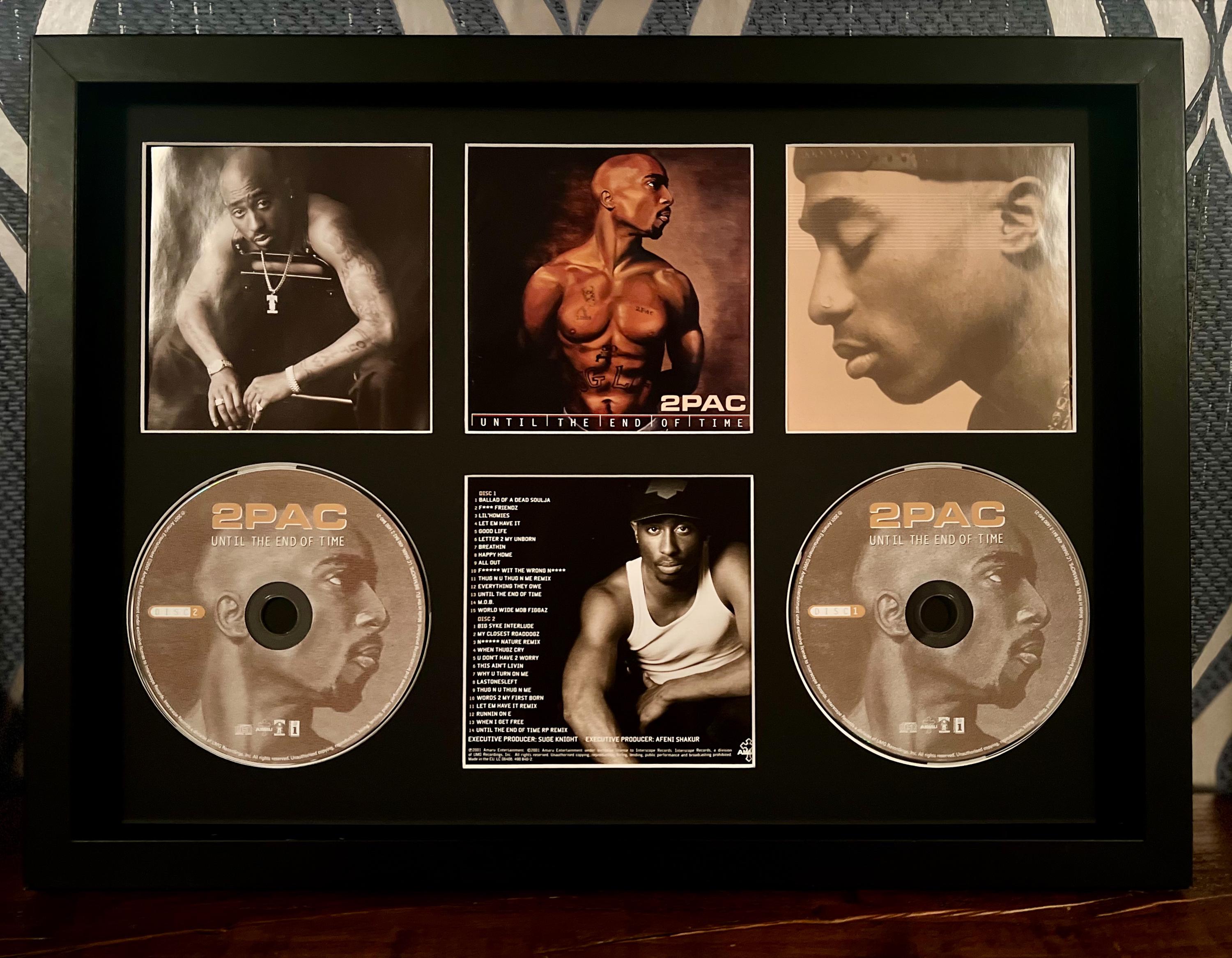 2pac | Until the End of Time | Double Retro Mounted CD Wall