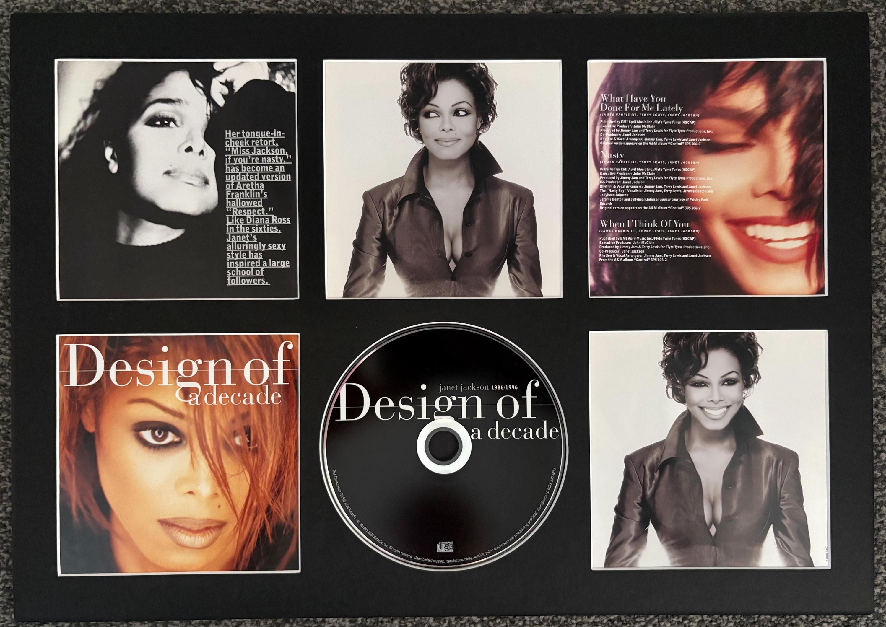 Janet Jackson | Design of A Decade | Retro Mounted CD Wall Display