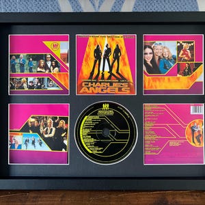 Charlie&#39;s Angels | Original Soundtrack | Retro Mounted CD Wall Display | Frame Not Included |