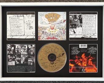 Green Day | Dookie | Retro Mounted CD Wall Display | Frame Not Included |