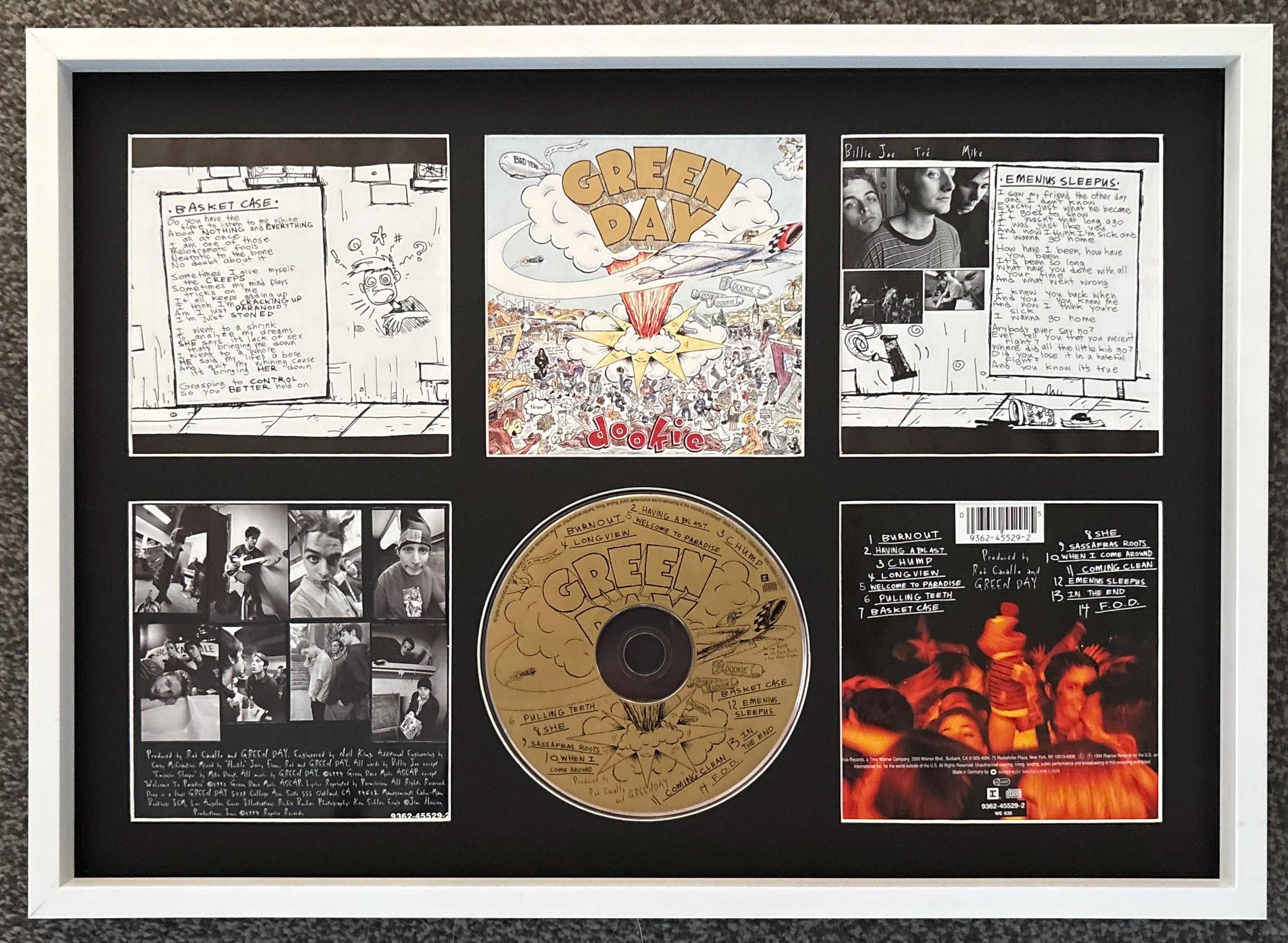 Green Day | Dookie | Retro Mounted CD Wall Display | Frame Not